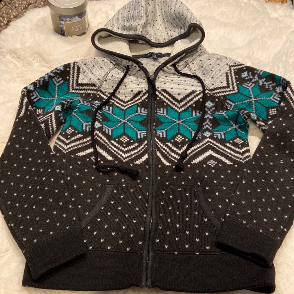American Eagle hooded zip up